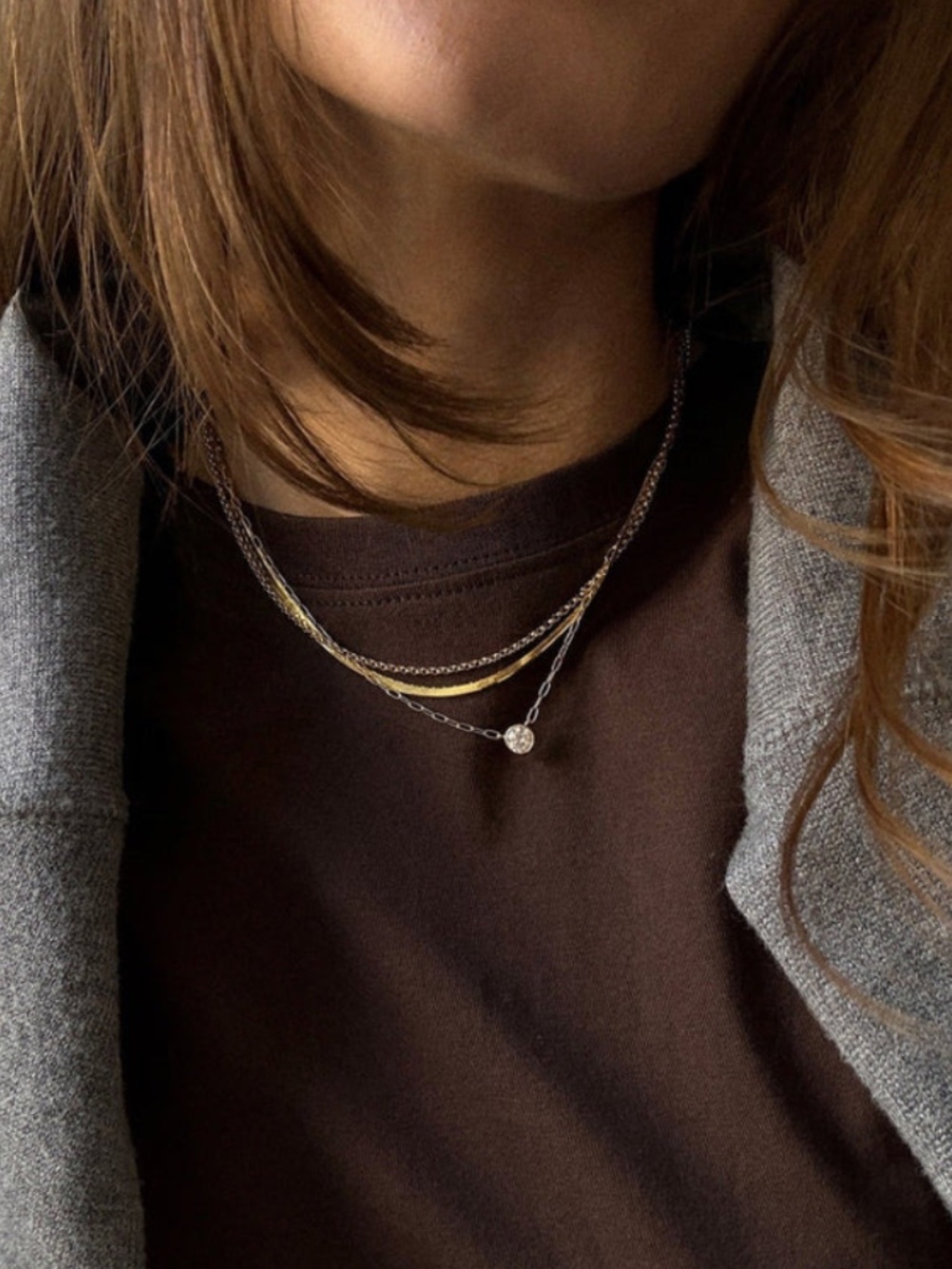 Baublebar Kendall 14k Gold Layered Necklace NEW - Picture 4 of 5